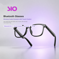 Lunettes de traduction IA intelligentes 5.3, lunettes de soleil UV400, traduction vocale instantanée, enregistrement de réunions, musique, appels, lunettes connectées