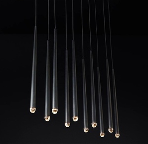 Lustre rectangulaire avec tube lumineux linéaire <span class=keywords><strong>AQUITAINE</strong></span> à bande adhésive - Product Image 1