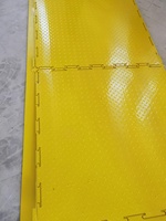 Tapis de protection du sol antidérapants en HDPE haute résistance, texturés, 4x8 pieds, service de découpe disponible