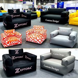 Sofá Inflable de TPU Resistente, Sillón Impermeable con Sellado de Aire y Estampado Personalizado para Exhibición en Stands - Product Image 1