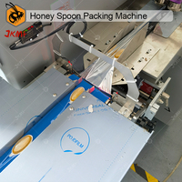 Ligne d'emballage complète automatique pour cuillères à miel, machine de remplissage et de scellage pour cuillères à miel, machine d'emballage en sachet plastique pour cuillères à miel