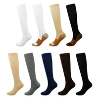 Chaussettes de compression élastiques plates personnalisées, motif Paisley, logo personnalisé, chaussettes pour la vie quotidienne, séchage rapide, chaussettes en nylon