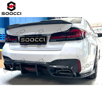 Diffuseur de pare-chocs arrière en fibre de carbone sèche TAKD, kit carrosserie pour BMW F90 M5 G30 G31 530i 540i M550i 2017-2024