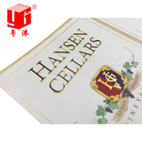 Autocollants personnalisés pour étiquettes de vin imperméables GH-printing, autocollants personnalisés pour bouteilles de vin, étiquettes de vin sur mesure