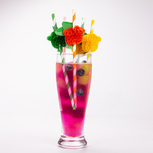 Colorful Flamingo Fruit <b>Paper</b> Straws Disposable Cocktail Drink Decorations Party Summer 2019 - Product Image 2