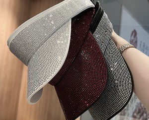 Casquette d'été fine et tendance pour femmes, protection solaire, style Y2K Hip-hop, imprimé léopard, ornée de pierres, cristaux et strass, idéale pour les voyages et les sorties. - Product Image 6