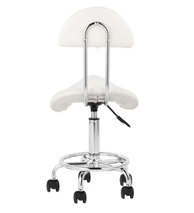 Venta al por mayor de sillas de salón blancas modernas de altura ajustable con cómodo respaldo para muebles de peluquería transfronterizos - Product Image 4