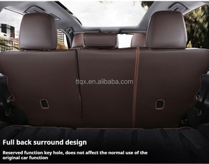 Toyota <span class=keywords><strong>Highlander</strong></span> 2014-2024 için araba koltuğu kapakları koltuk tam Set lüks deri araba aksesuarları su geçirmez araba SeatProtector kapakları