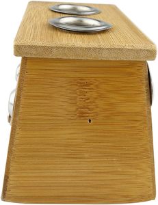 Boîte à moxibustion en bambou à deux trous pour la thérapie de moxibustion, médecine traditionnelle chinoise (MTC), soins de bien-être à domicile - Product Image 4