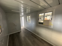 Maison conteneur pliable préfabriquée, structure en acier modulaire pour bureau, magasin, hébergement sur chantier