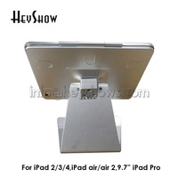 Présentoir iPad en alliage en forme de L Support verrouillable pour comptoir de magasin avec boîtier rotatif Compatible iPad 2 3 4 Air 2 9.7 Pro