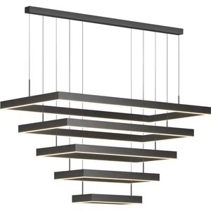 Lampadario Contemporaneo in Acrilico Quadrato di Lusso Lampade a Sospensione per Sala da Pranzo e Camera da Letto Lampadario LED Quadrato a 3 Livelli - Product Image 6