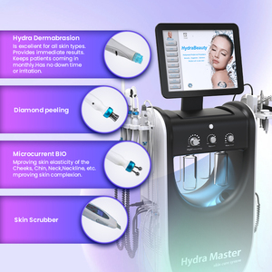 เครื่อง HydraMaster รุ่นใหม่ มัลติฟังก์ชั่น 9 in 1 สำหรับความงามระดับมืออาชีพ อุปกรณ์สปา Hydra Master เครื่องทำความสะอาดผิวหน้า <span class=keywords><strong>Aqua</strong></span> Facial - Product Image 2