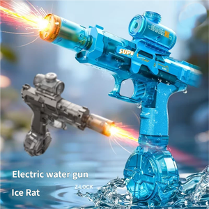 Pistola ad Acqua Elettrica con Luce LED a Sparo Continuo, Giocattolo con Flash e Lunga Portata, Pistole ad Acqua Automatiche per Bambini - Product Image 2