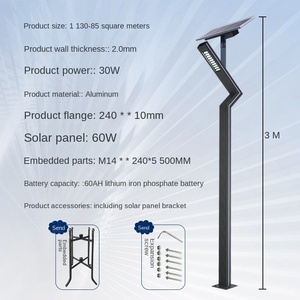 Lámpara Solar LED para Exteriores IP65 con Sensor de Movimiento para Caminos y Jardines, Garantía de 10 Años - Product Image 4