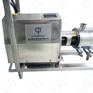 Ba giai đoạn 50L Phễu cắt cao SS304 staininless thép sức mạnh homogenizer bơm trộn 3 giai đoạn cho thực phẩm dầu gội Máy trộn