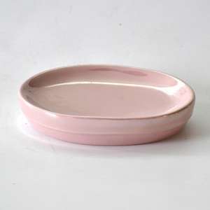 JIASHUNホテルバスルーム製品6個ピンクパール釉薬セラミックバスルームセットアクセサリーソープディスペンサー - Product Image 5