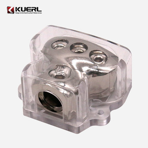 ตัวแยกสายไฟ KUERL ทำจากโลหะผสมสังกะสี แบบหนึ่งต่อสาม สำหรับเชื่อมต่อลำโพง ติดตั้งบนแผงควบคุม สำหรับดัดแปลงเครื่องเสียงรถยนต์ - Product Image 1