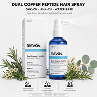 OEM 10000ppm GHK-Cu AHK-Cu Sérum en spray au peptide de cuivre GHK-Cu pour la densité capillaire, la croissance des cheveux, la chute et l'amincissement des cheveux