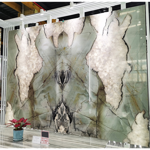 <span class=keywords><strong>3</strong></span>/4 pouces d'épaisseur <span class=keywords><strong>Laguna</strong></span> cristal Quartzite rétro-éclairé caractéristique mur lumineux Tiffany marbre mur carrelage brillant comptoir - Product Image 1