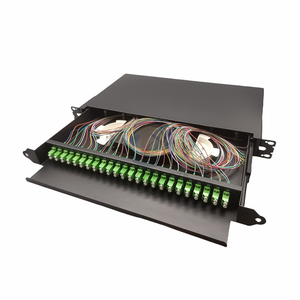 19in 24 Ports 48 core LC <span class=keywords><strong>APC</strong></span> UPC ODF Patchpanel 1U Tiroirs coulissants tiroir à fibre optique panneau de brassage équipement à fibre optique - Product Image 3