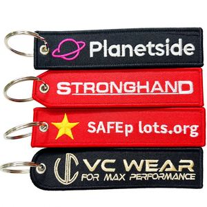 2025 Hot Selling Promotional High Quality <b>Custom</b> Embroidered Woven Keychain Jdm <b>Key</b> Chains - Product Image 4