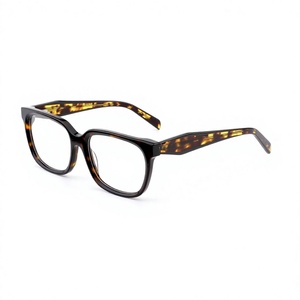 Montature per Occhiali in Acetato Tartarugato, Forma Quadrata, Montatura Completa, Unisex per Uso Quotidiano - Product Image 2
