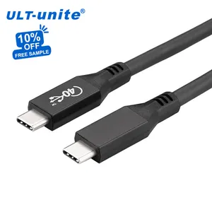 USB-C Male to USB-C Female Angled Cable USB 3.2 Gen3 20Gbps 240W 1m