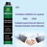 MU CHAO 750ml 800g Mastic polyuréthane monocomposant sans formaldéhyde blanc expansif pour le remplissage en construction