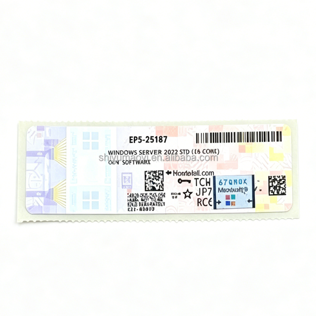 Globally Windows Server 2022 Standard Sticker 100% Online Activation Windows 2022 Std License Sticker Dhl Fast Ship