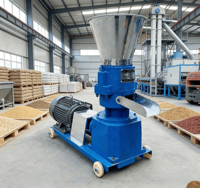 Machine à granulés automatique pour aliments animaux (diesel) – pour lapins, poissons, poulets et volailles – idéale pour les fermes avicoles