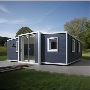 Maison conteneur extensible à <span class=keywords><strong>deux</strong></span> ailes <span class=keywords><strong>de</strong></span> 20/40 pieds, <span class=keywords><strong>deux</strong></span> chambres, un salon, une cuisine, une salle <span class=keywords><strong>de</strong></span> bain, 37 m² d'espace utilisable, facile à assembler - Product Image 2