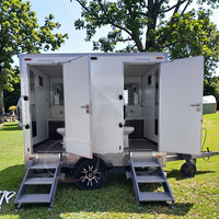 Toilettes mobiles de remorque de toilette portative de luxe pour l'unité de toilette facile à déplacer de camping