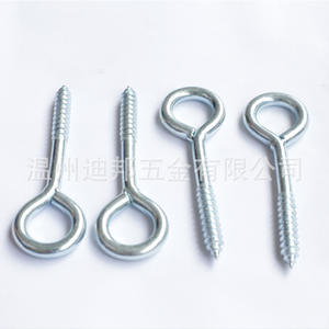 迪邦 ZXF044D 公制等级 4.8-12.9 平头不锈钢孔眼螺丝挂钩五金件杯形光幕配件 10mm - Product Image 2