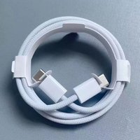 Câble tressé USB-C vers USB-C à charge rapide 30W PD pour iPhone 15/16 Pro Max, cordon de transfert de données en nylon 1M