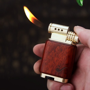 Briquet à gaz rechargeable au butane Wowei Mini Cool Unique en métal, flamme douce ouverte, cadeau pour hommes et femmes, accessoires pour fumeurs - Product Image 3