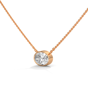 Elegante Joyería de Diamantes Cultivados en Laboratorio, Colgante de Oro Rosa con Acabado Cálido y Suave y Brillo Brillante para Uso Diario y en Ocasiones Especiales - Product Image 2
