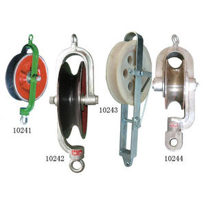 Poulie de pressage de câble de 4 tonnes, poulie de levage de câble de terre 1T-4T, poulie en acier pour câble en acier, poulie en acier recouverte de caoutchouc en nylon - Product Image 4