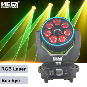 Luz Móvil Bee Eye RGBW de 7x40W con Láser y Anillo LED 3 en 1, DMX512, Beam Wash Zoom, para DJ, Club, Conciertos - Product Image 1
