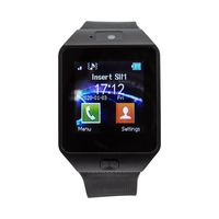 Reloj inteligente DZ09 más vendido, soporte de cámara de alta calidad, pantalla táctil BT, rastreador de actividad SIM, calendario cuadrado IP67 resistente al agua