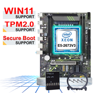 NUEVO Kit de PC de Escritorio X99-XD4 Matx NVMe M2 WiFi6 Sata3.0 4X DDR4 RAM con Placa Base Intel Xeon <span class=keywords><strong>E5</strong></span> <span class=keywords><strong>2673</strong></span> <span class=keywords><strong>V3</strong></span> TPM2.0 X99 Combo - Product Image 1