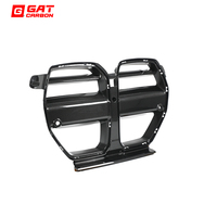 Grille avant en fibre de carbone sèche, style V monobloc, pour BMW M3 M4 G80 G82 G83 2021+