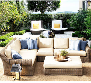 Meubles <span class=keywords><strong>de</strong></span> <span class=keywords><strong>jardin</strong></span> modernes OEM, ensemble canapé d'extérieur en forme <span class=keywords><strong>de</strong></span> L, canapés <span class=keywords><strong>de</strong></span> <span class=keywords><strong>jardin</strong></span> en rotin pour le <span class=keywords><strong>salon</strong></span> - Product Image 1