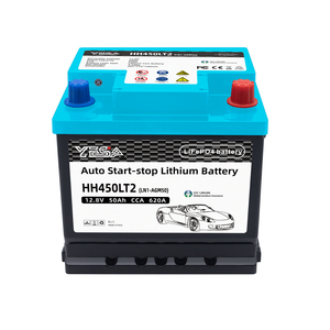 Batterie LiFePO4 12V 50Ah à démarrage automatique pour voiture, haute performance, CCA élevé 620, remplace AGM-50 LN1, acide au plomb AGM, tous les supports - Product Image 1
