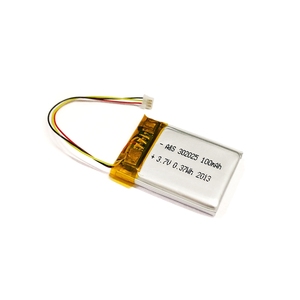 UL KC approved rechargeable lithium polymer 302025 <span class=keywords><strong>3</strong></span>,7 v 100mah lipo battery with pcm - Product Image 4