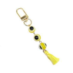 Hàng Mới Xe Treo Tua Vàng Kim Loại Nhựa Đa Màu Xanh Thổ Nhĩ Kỳ Mắt Ác Móc Chìa Khóa Cho Món Quà - Product Image 2