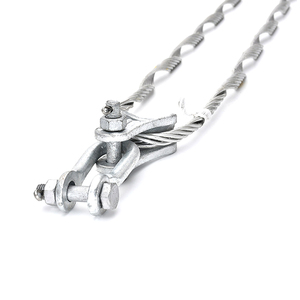 Pince spirale d'ancrage pour câble <span class=keywords><strong>a</strong></span>érien préformé ADSS OPGW en fibre optique, fixation sur <span class=keywords><strong>poteau</strong></span> en acier galvanisé ou aluminium - Product Image 2