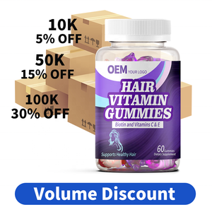 Fabricant, vente en gros, OEM, gommes vitaminées pour cheveux, garantie d'approvisionnement à long terme pour les grossistes à grande échelle - Product Image 3