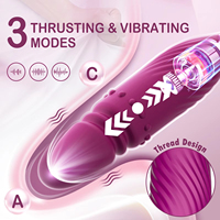 Rosen-Saugvibrator für Frauen 4-in-1 Stoßender Dildo G-Punkt Brustwarzen-Sauger Klitoris-Stimulator Vibrierendes Ei Erotik-Spielzeug
