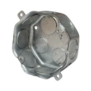 Boîte de jonction octogonale en acier galvanisé de 1,6 mm d'épaisseur, 3/4 pouce, avec des caractéristiques anti-corrosion et ignifuges - Product Image 1